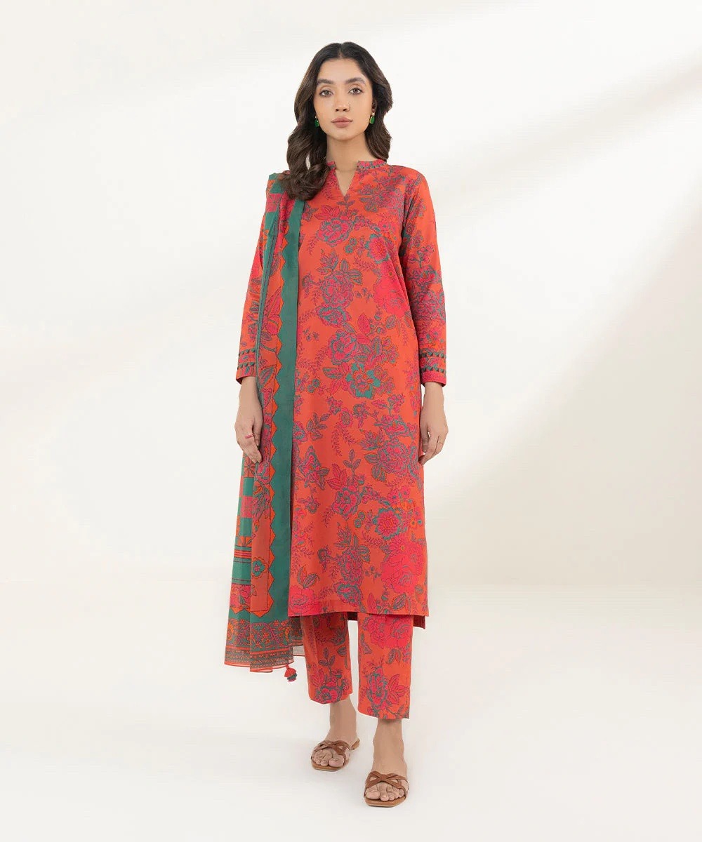 3 Piece - Printed Lawn Suit