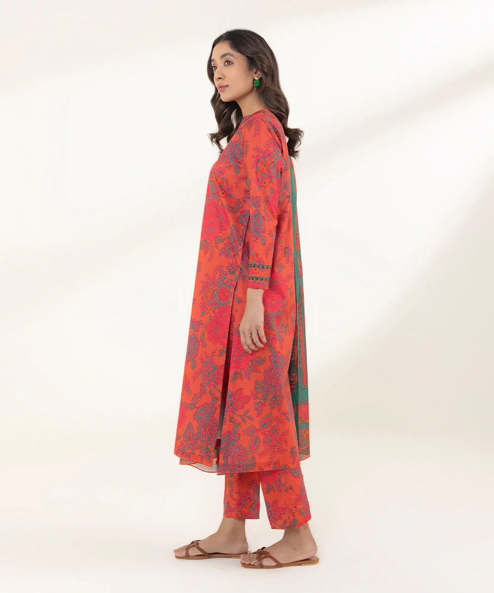 3 Piece - Printed Lawn Suit