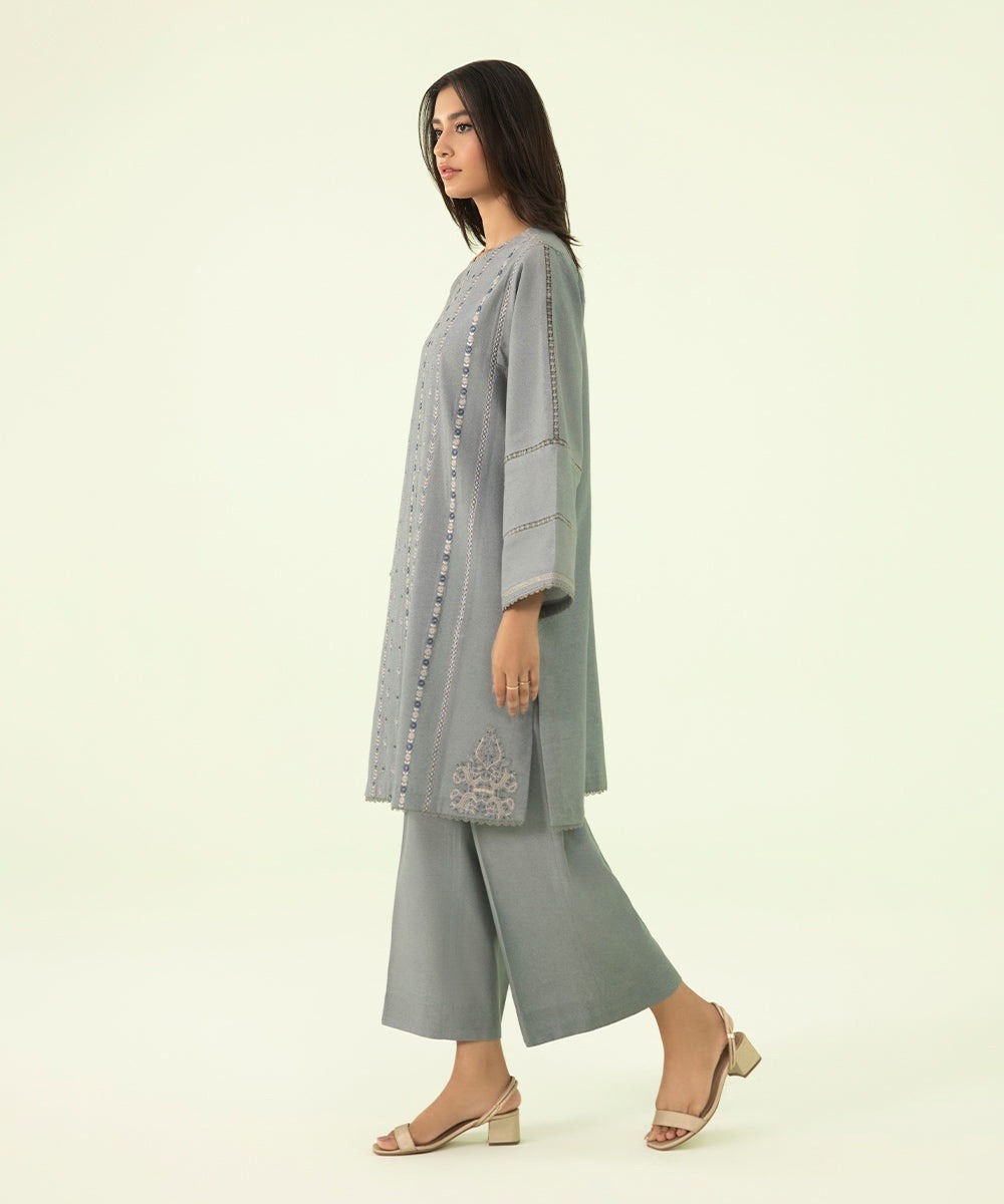 2 Piece - Embroidered Karandi Suit