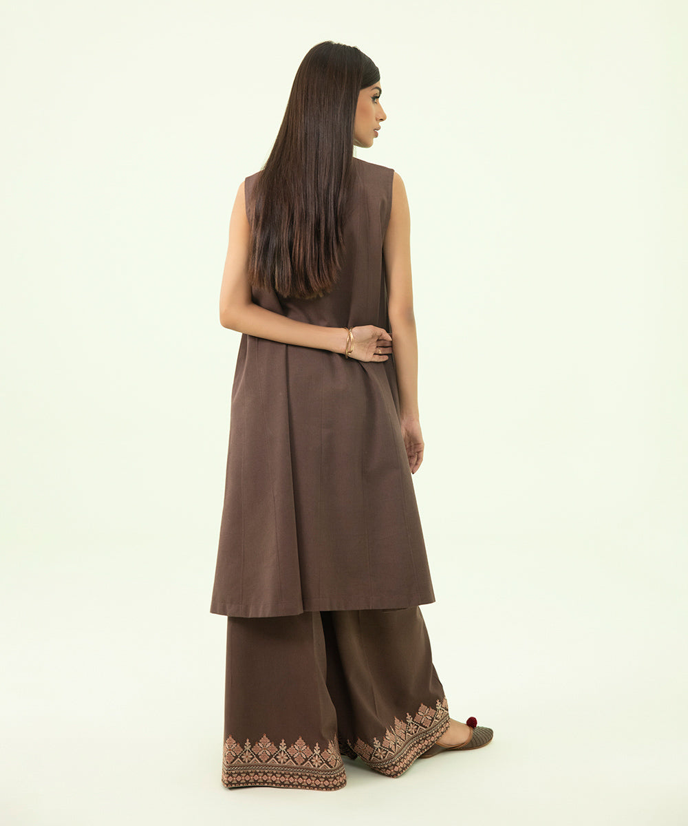 2-Piece - Embroidered Cotton Karandi Suit