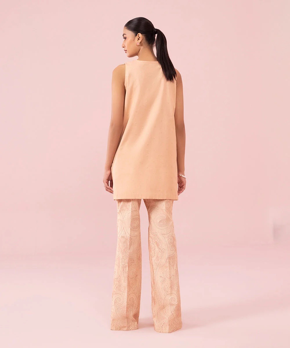 2 Piece - Embroidered Cambric Suit
