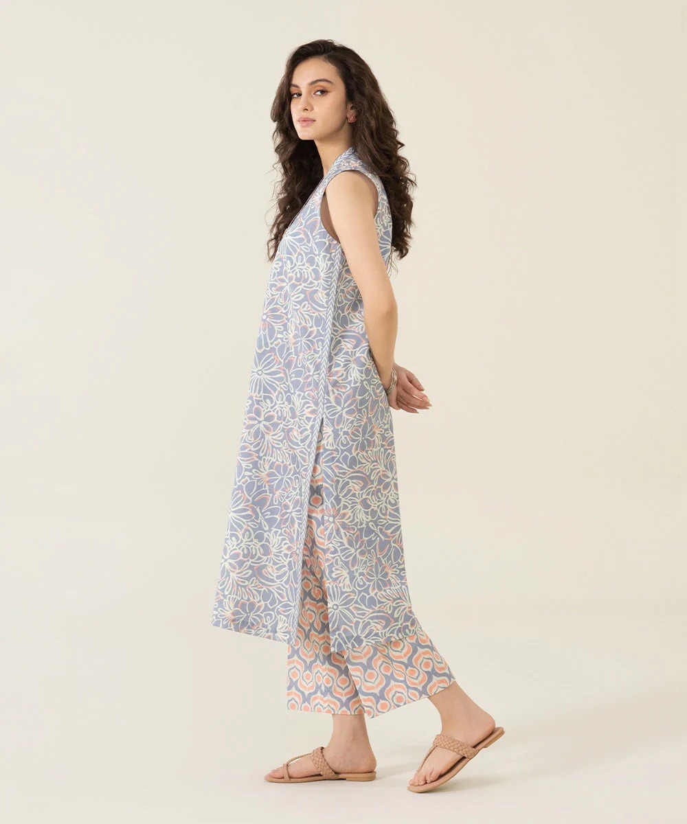 2 Piece - Printed Lawn Suit