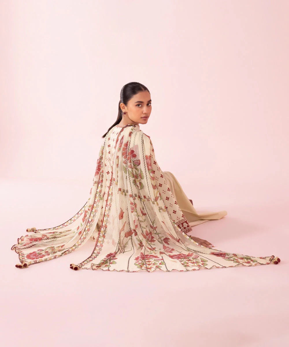 2 Piece - Embroidered Cambric Suit