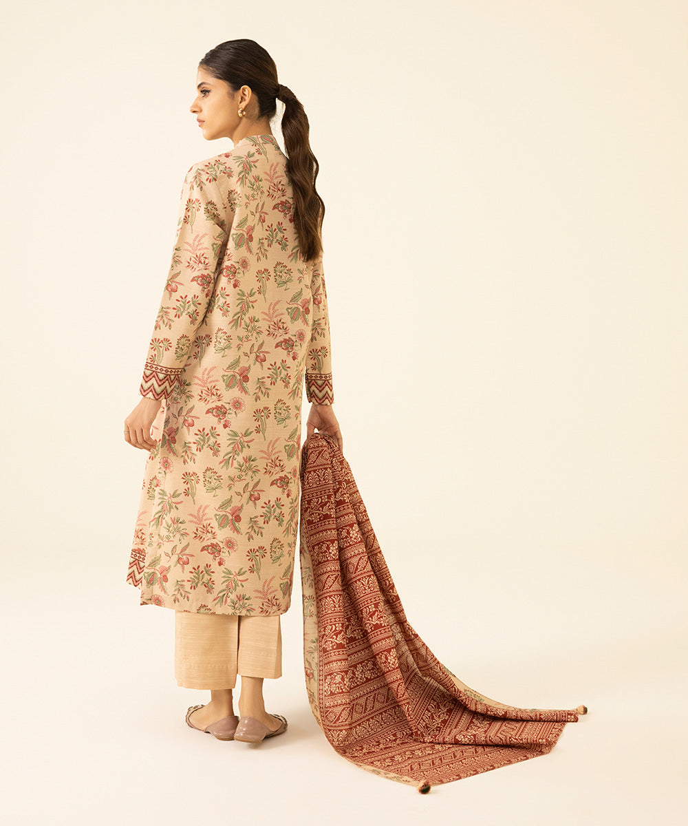 2 Piece - Printed Khaddar Suit