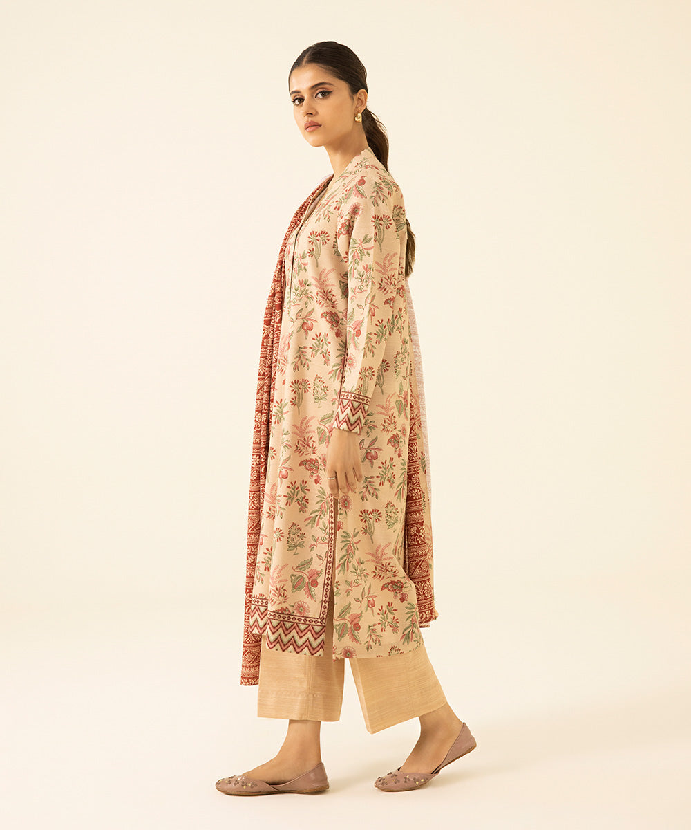 2 Piece - Printed Khaddar Suit