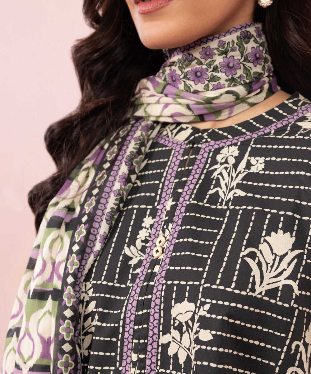 2 Piece - Printed Cambric Suit