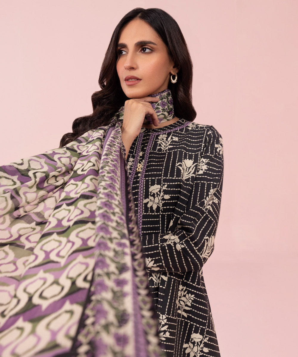 2 Piece - Printed Cambric Suit