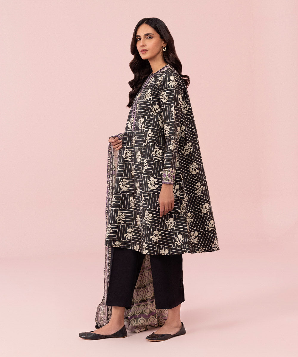 2 Piece - Printed Cambric Suit