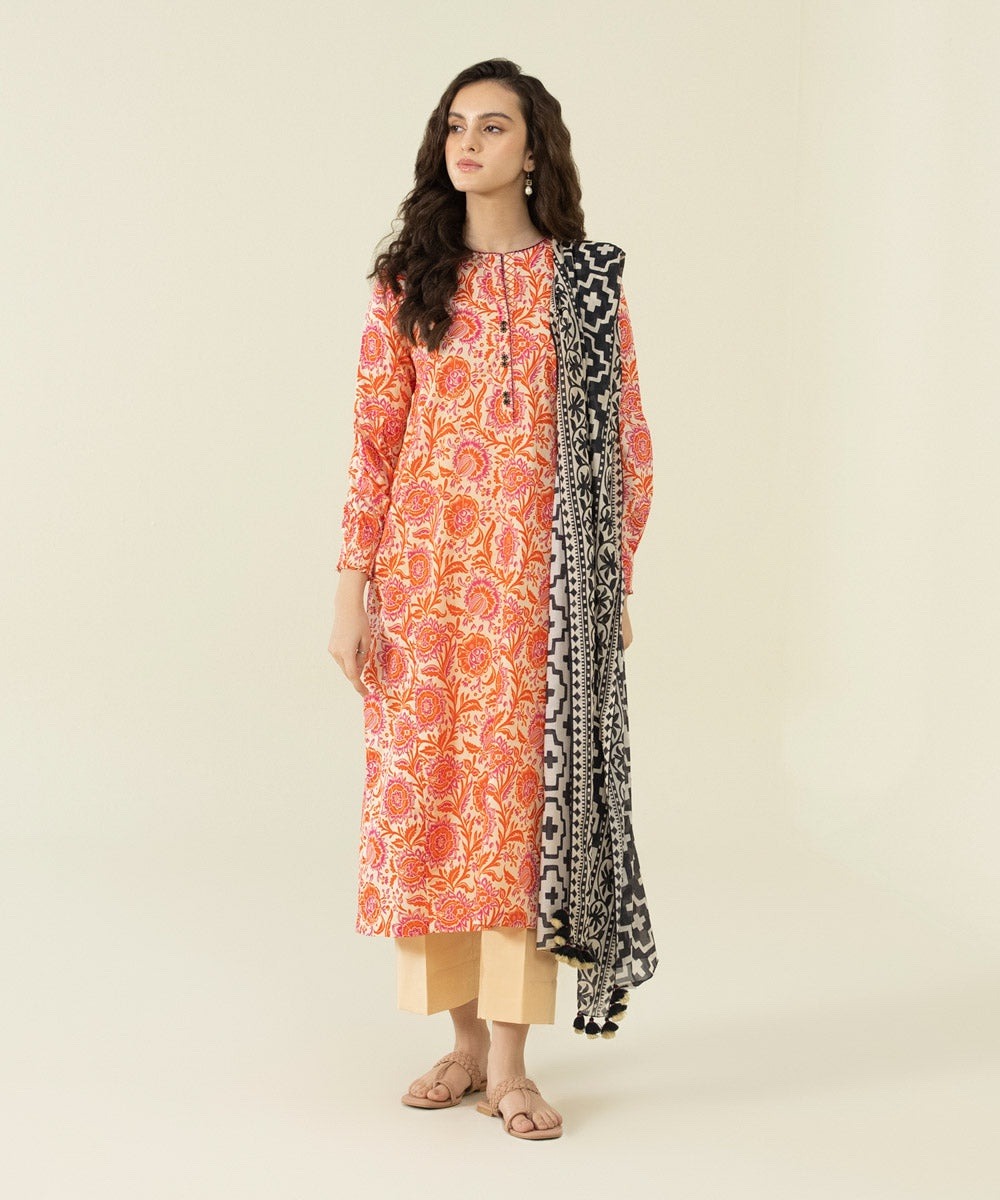 2 Piece - Printed Lawn Suit