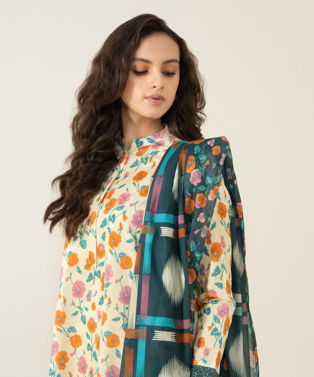 2 Piece - Printed Lawn Suit