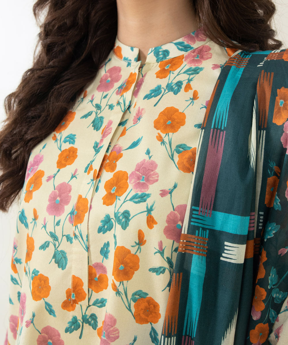 2 Piece - Printed Lawn Suit