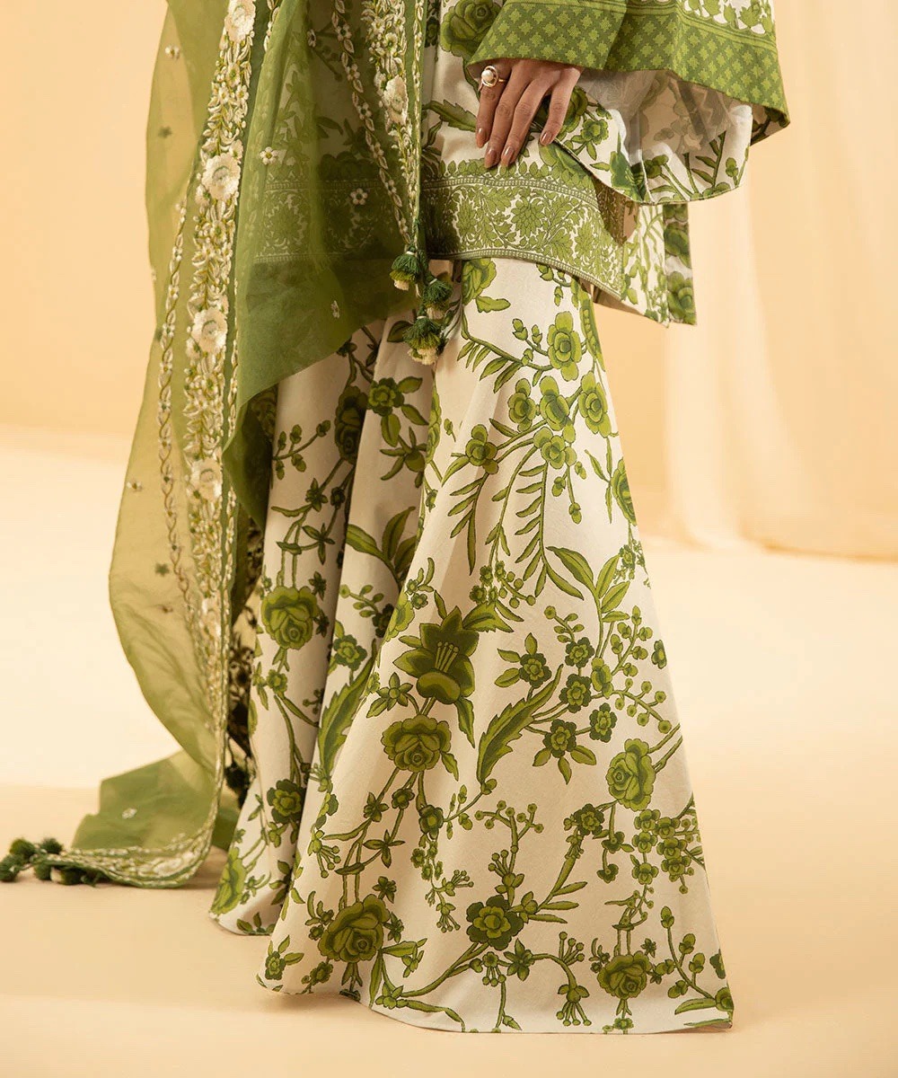 3 Piece - Digital Printed Textured Lawn Suit