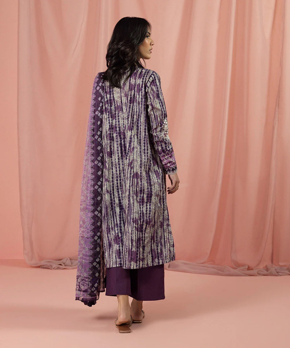 3 Piece - Digital Printed Embroidered Lawn Suit