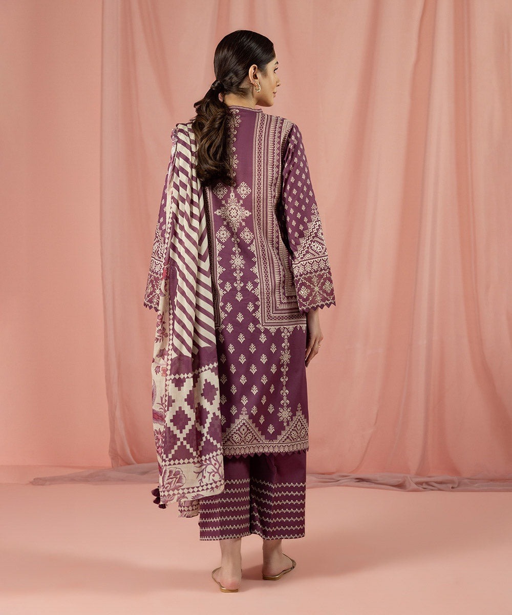 3 Piece - Printed Lawn Suit