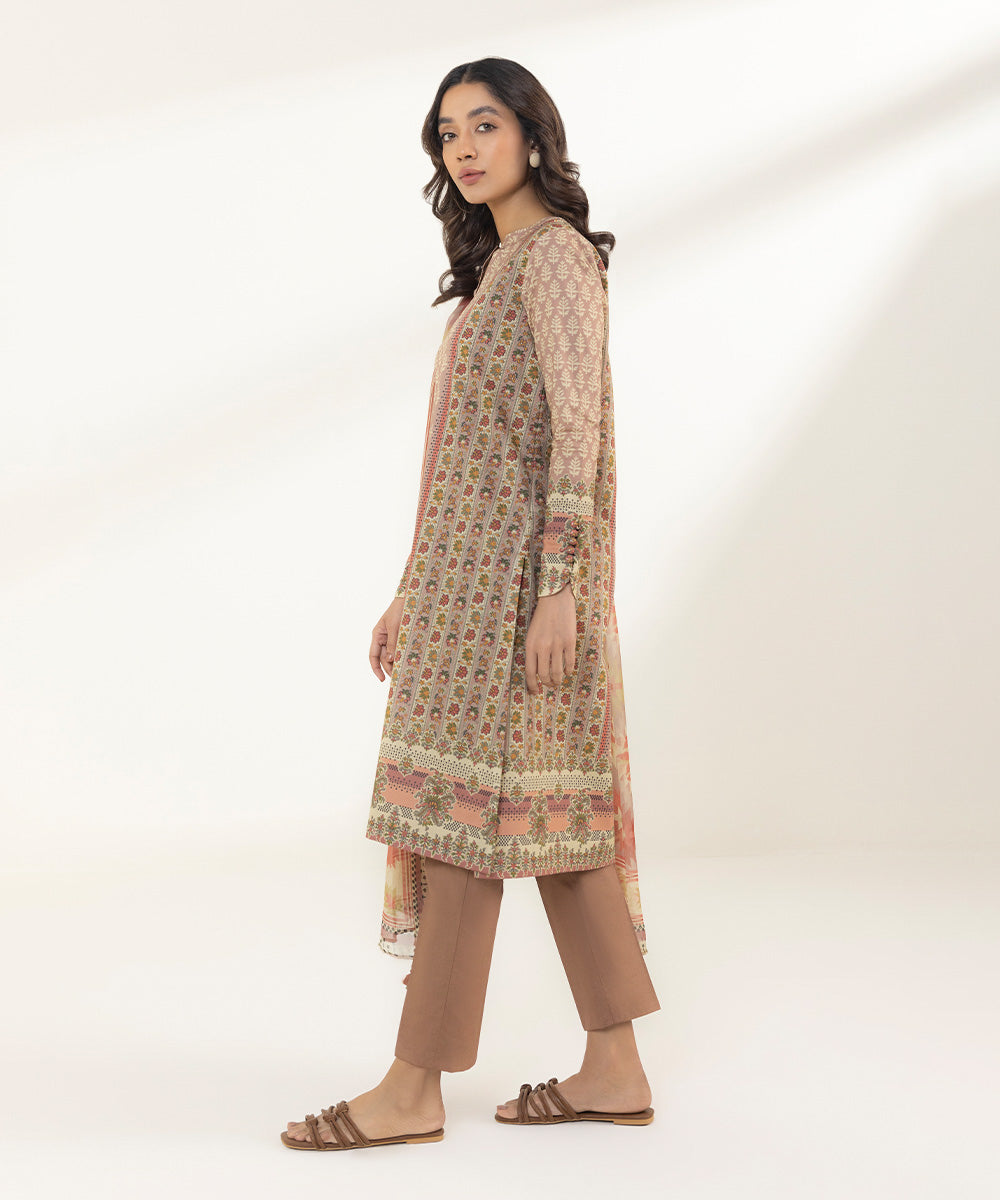 3 Piece - Printed Lawn Suit