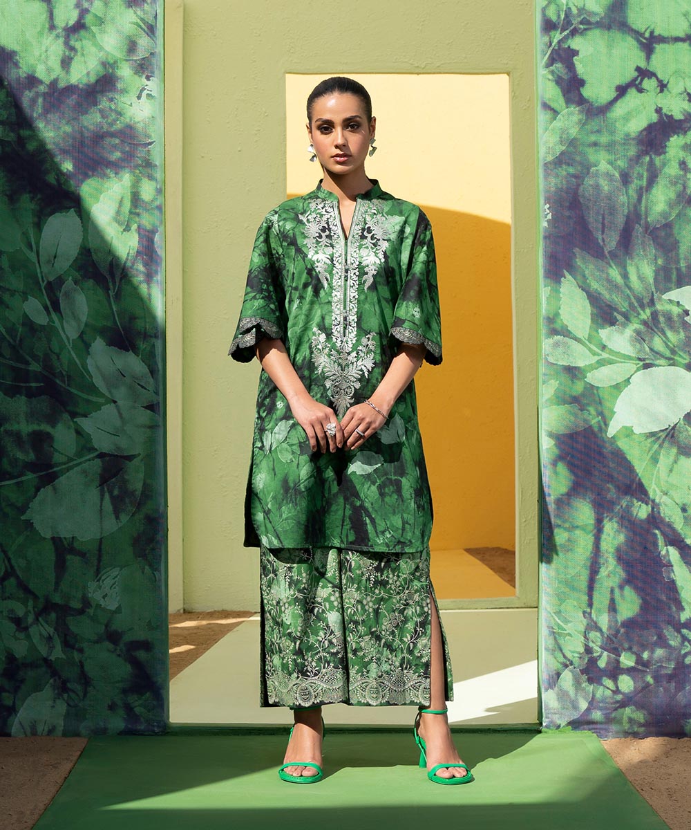 2 Piece - Digital Printed Embroidered Lawn Suit