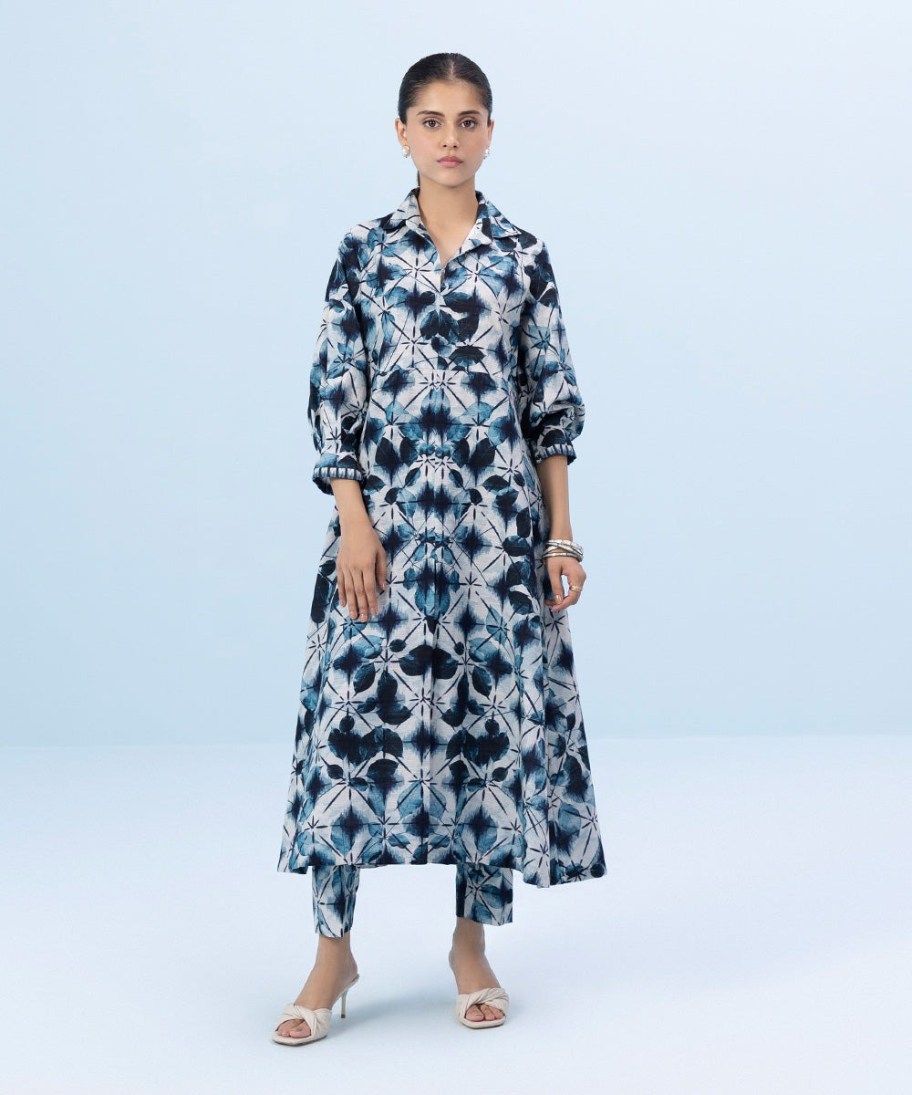 2 Piece - Printed Khaddar Suit