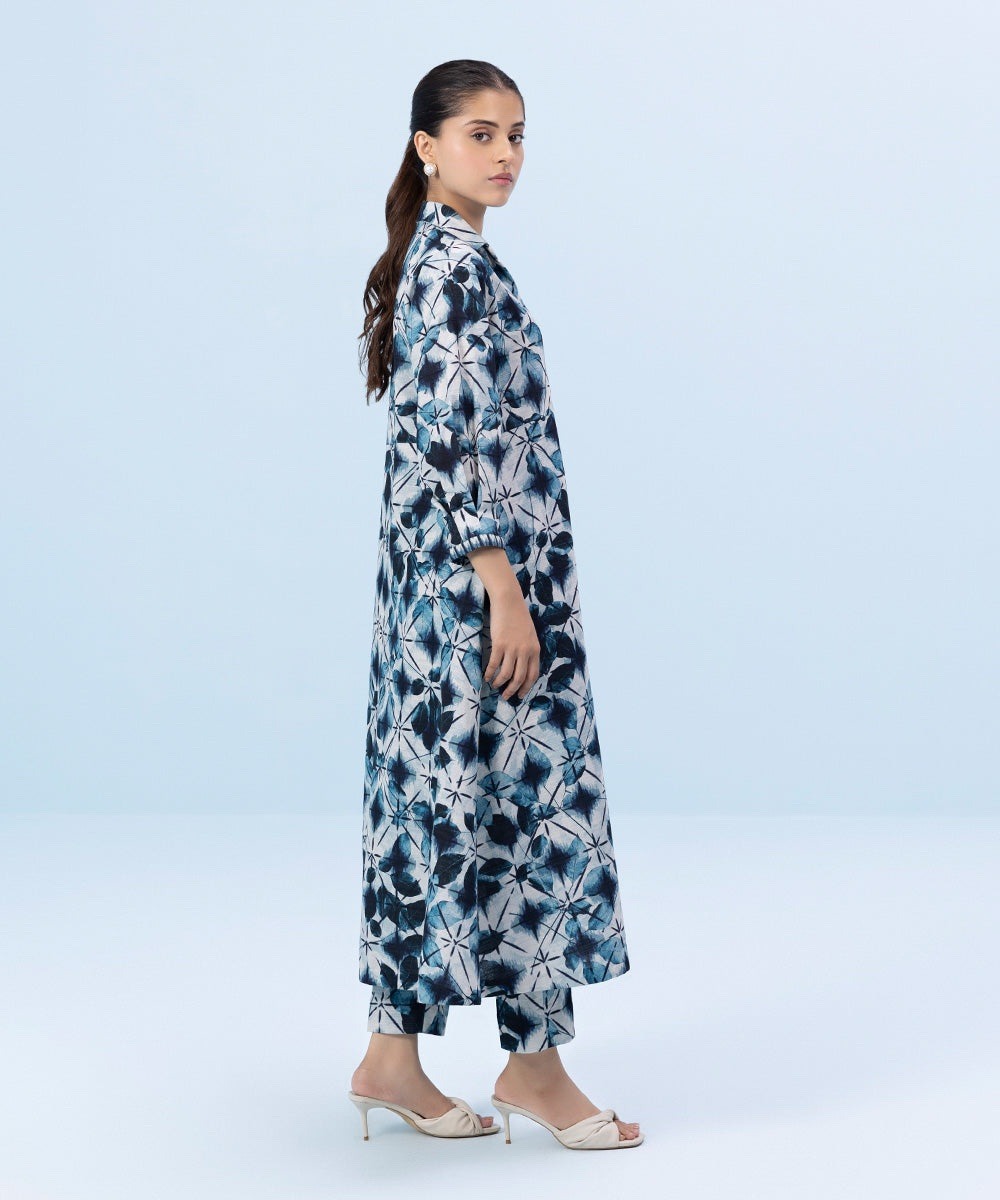 2 Piece - Printed Khaddar Suit