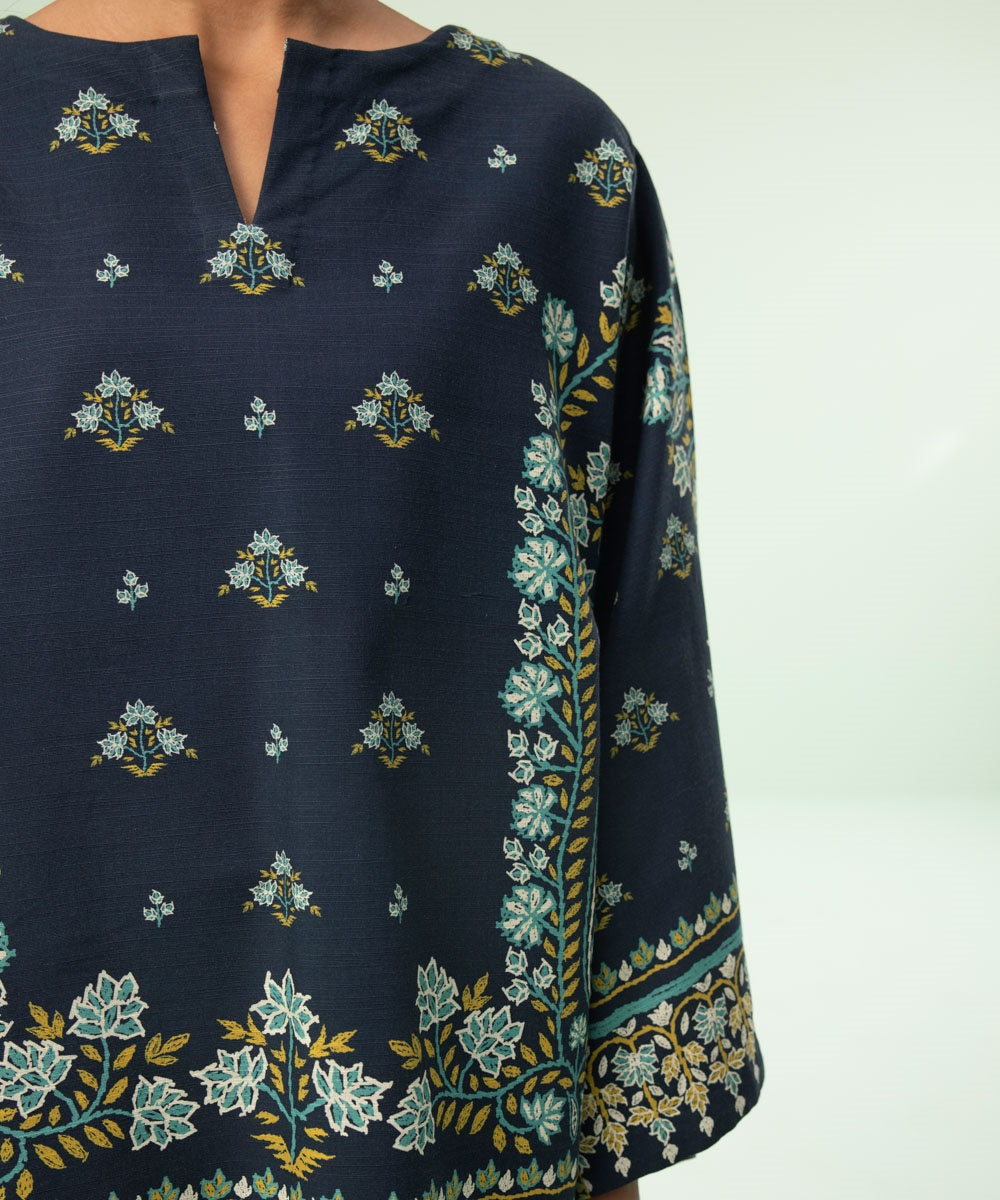2 Piece - Printed Khaddar Suit