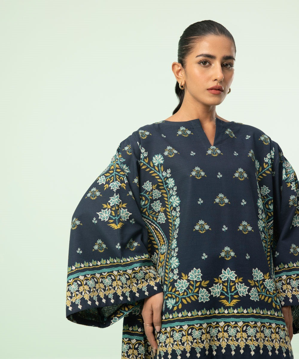 2 Piece - Printed Khaddar Suit