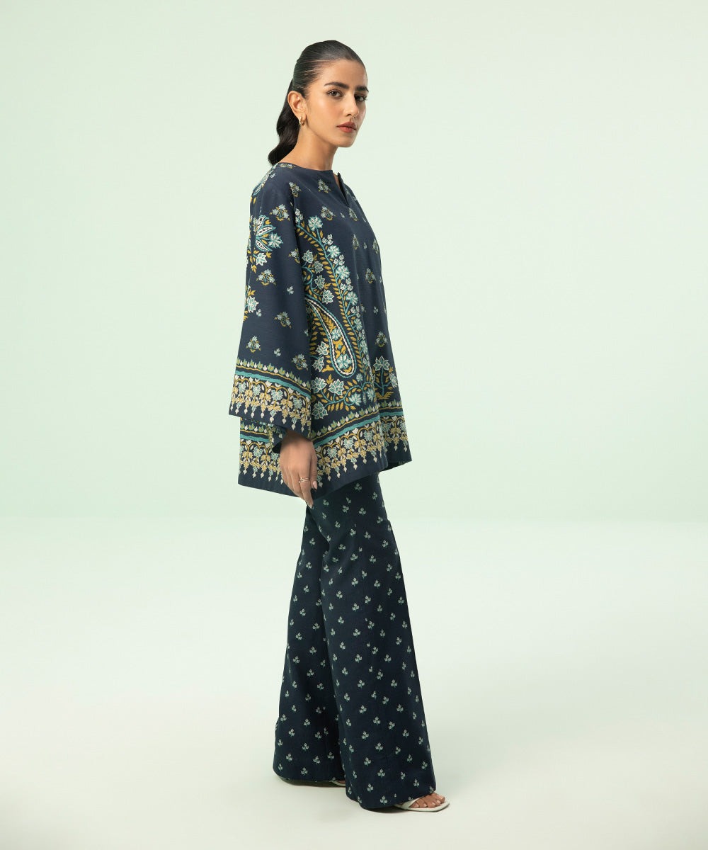 2 Piece - Printed Khaddar Suit