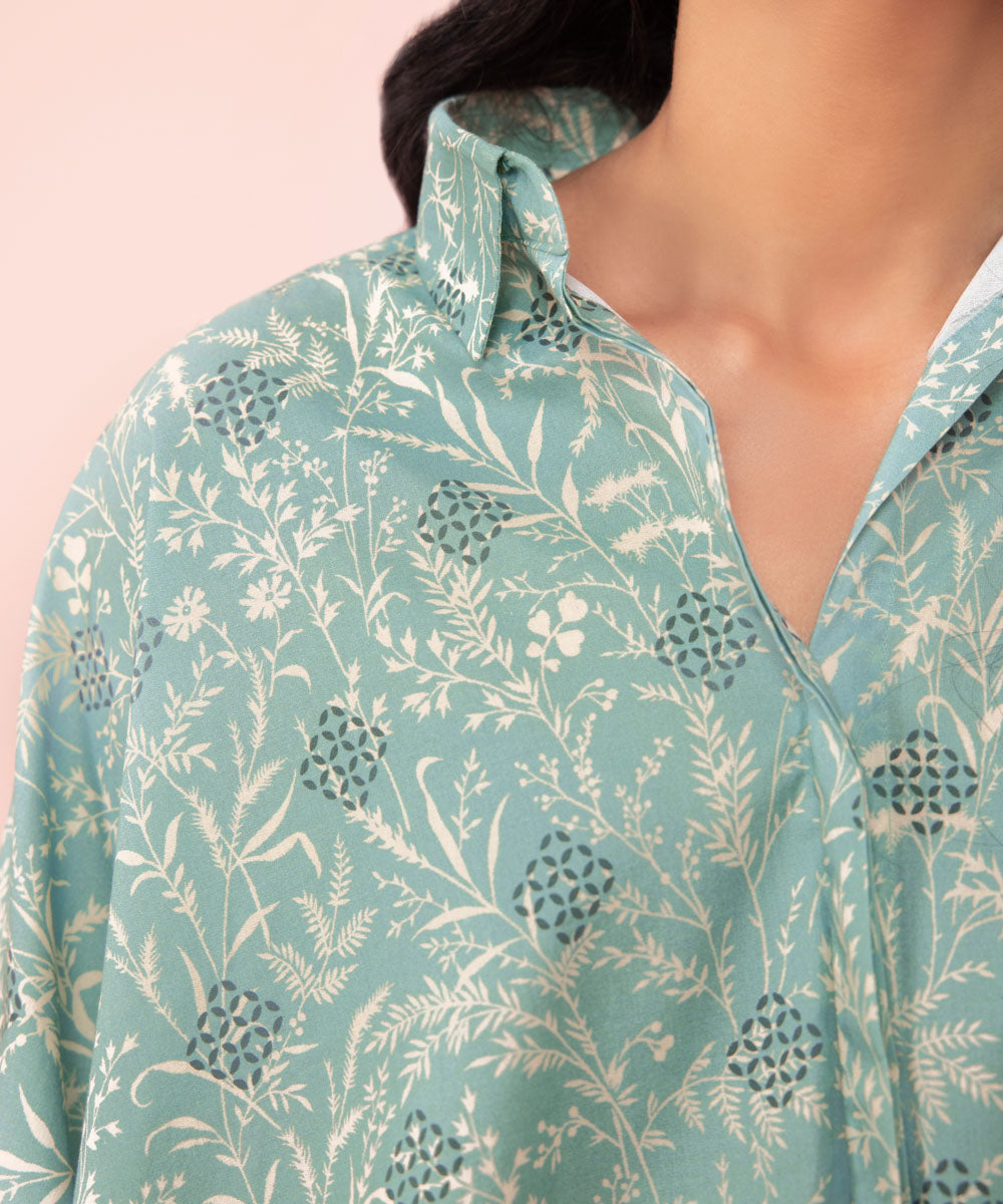 2 Piece - Printed Cambric Suit
