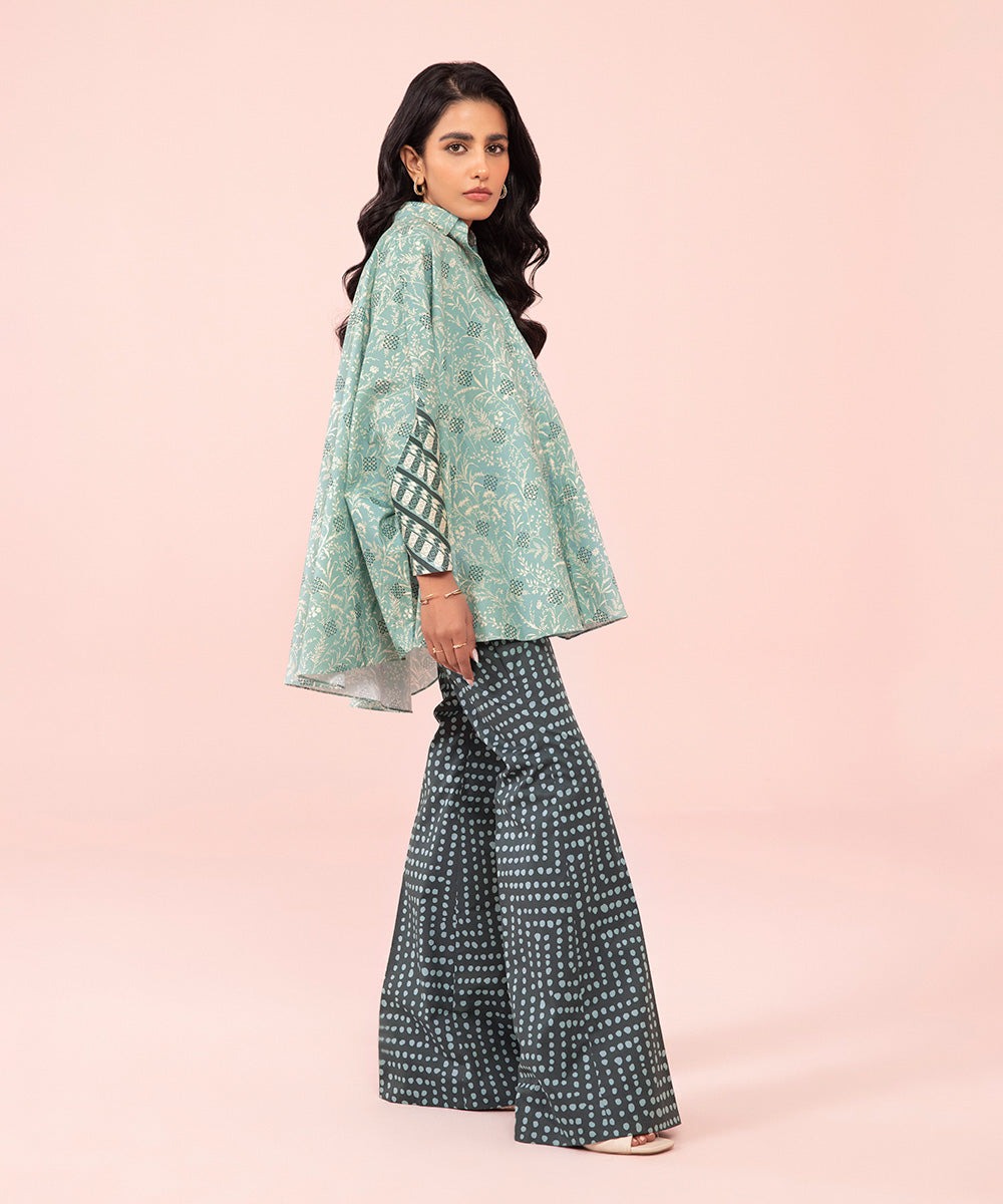 2 Piece - Printed Cambric Suit