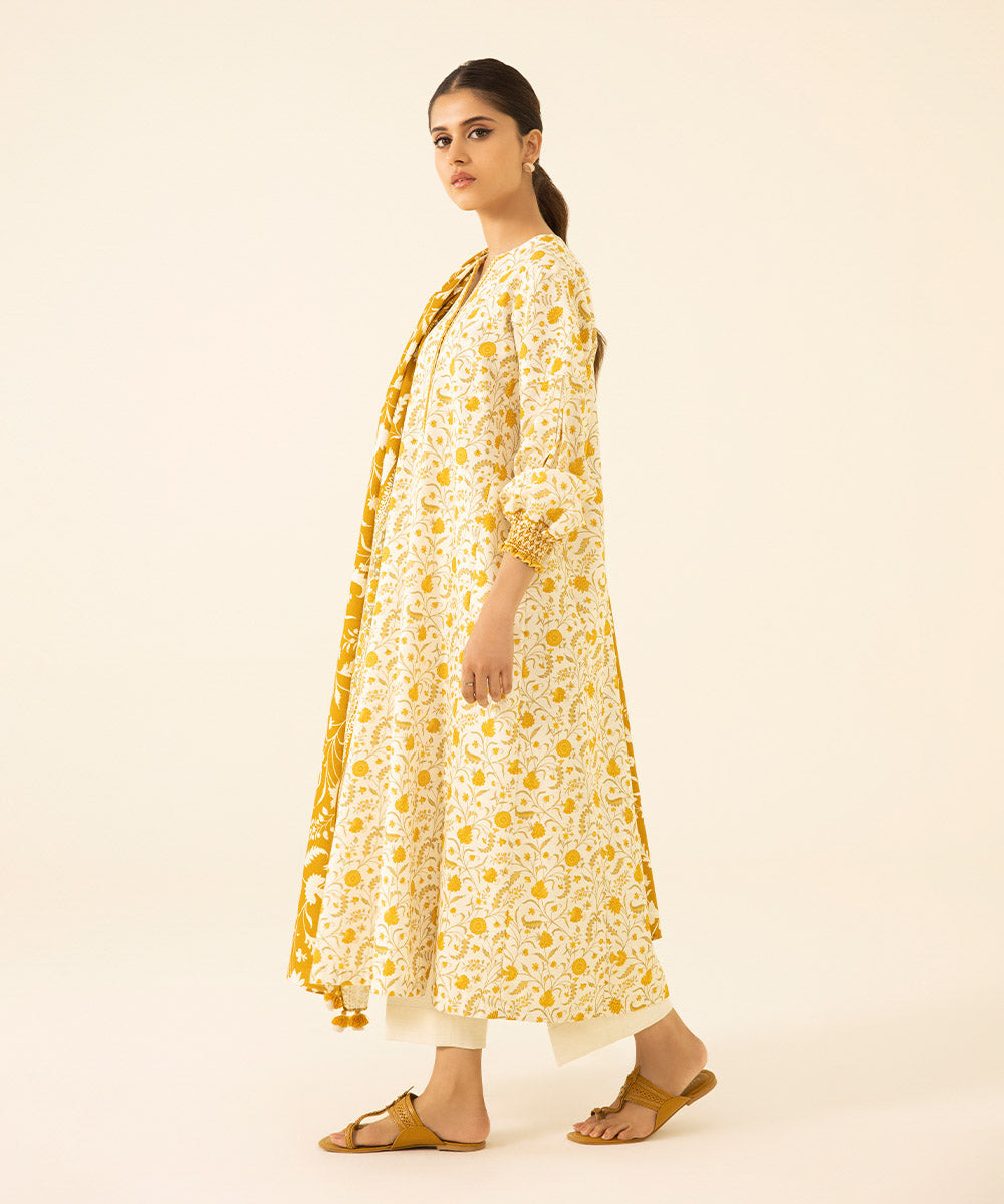 2 Piece - Khaddar Printed Suit