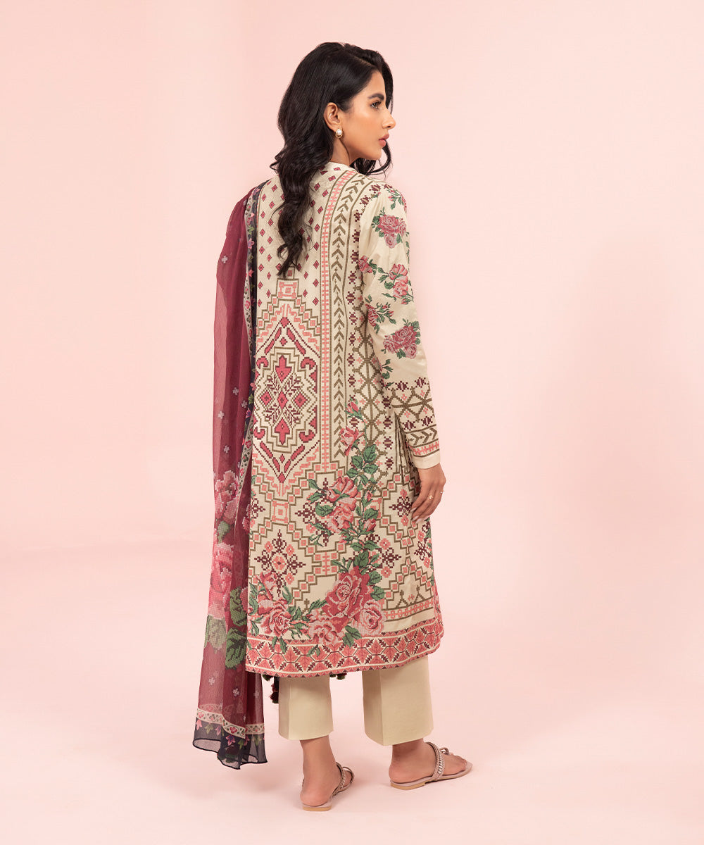 2 Piece - Printed Cambric Suit