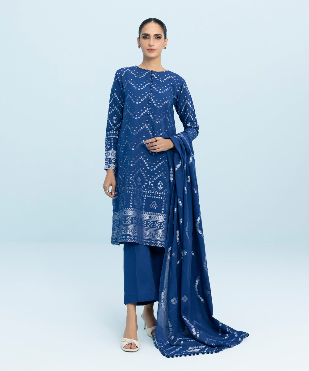 3 Piece - Dyed Jacquard Suit