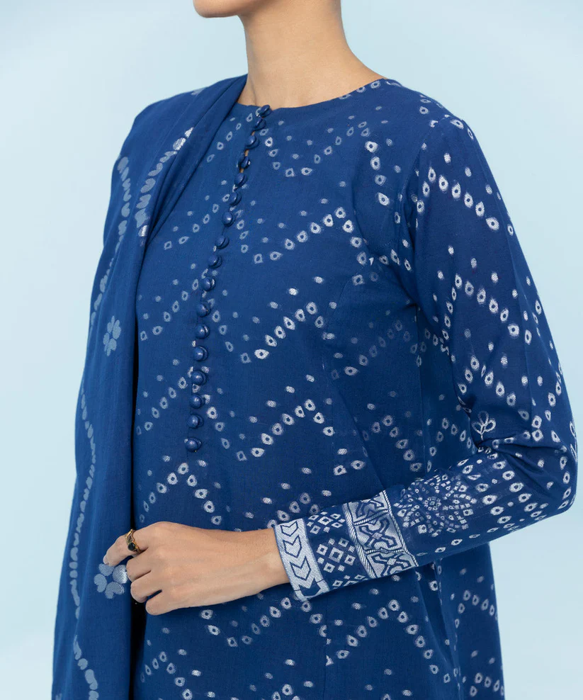 3 Piece - Dyed Jacquard Suit