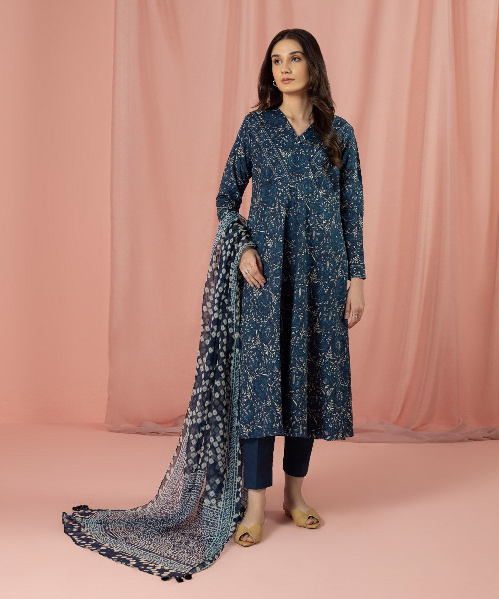 3 Piece - Printed Lawn Suit