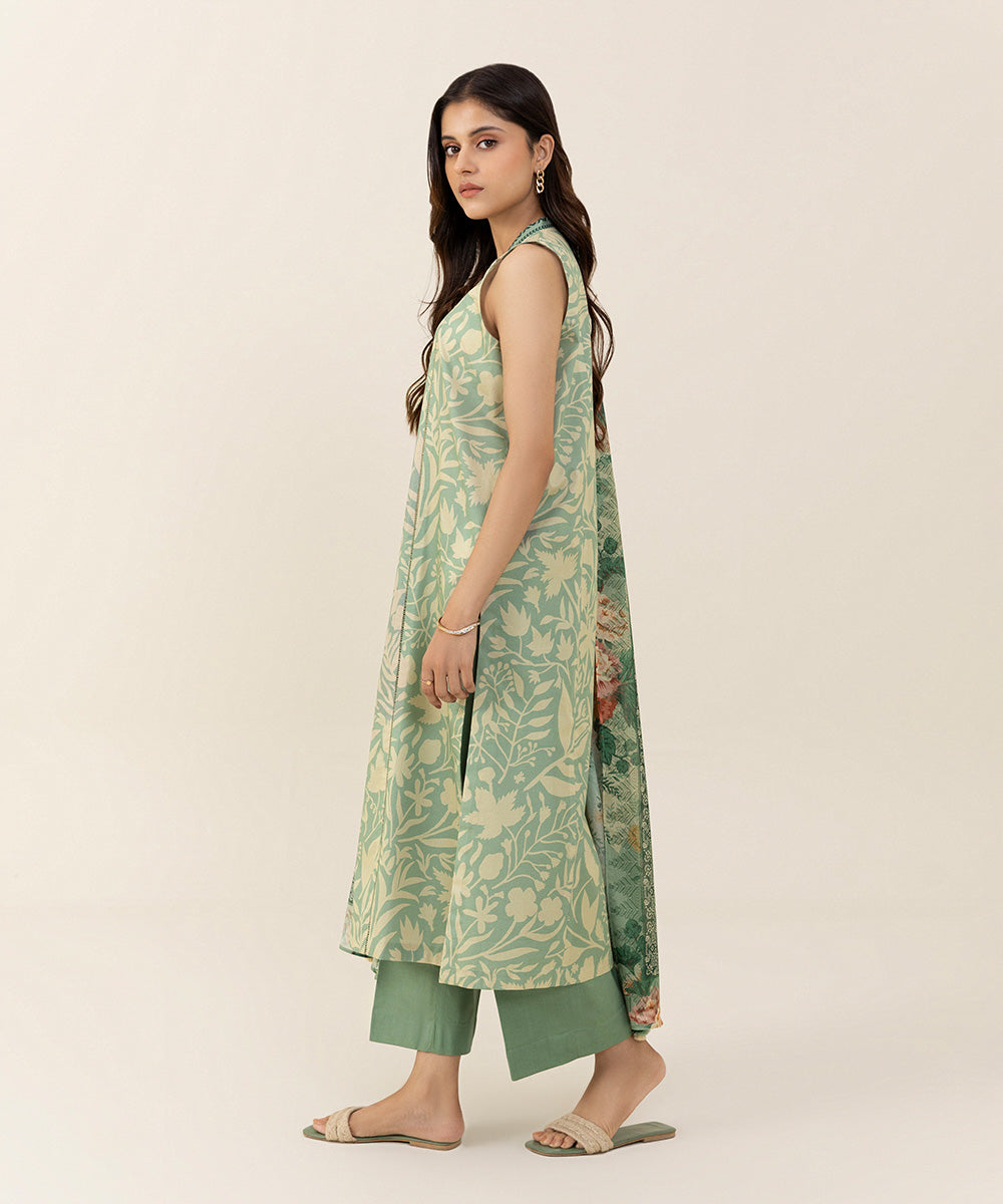 3 Piece - Printed Lawn Suit