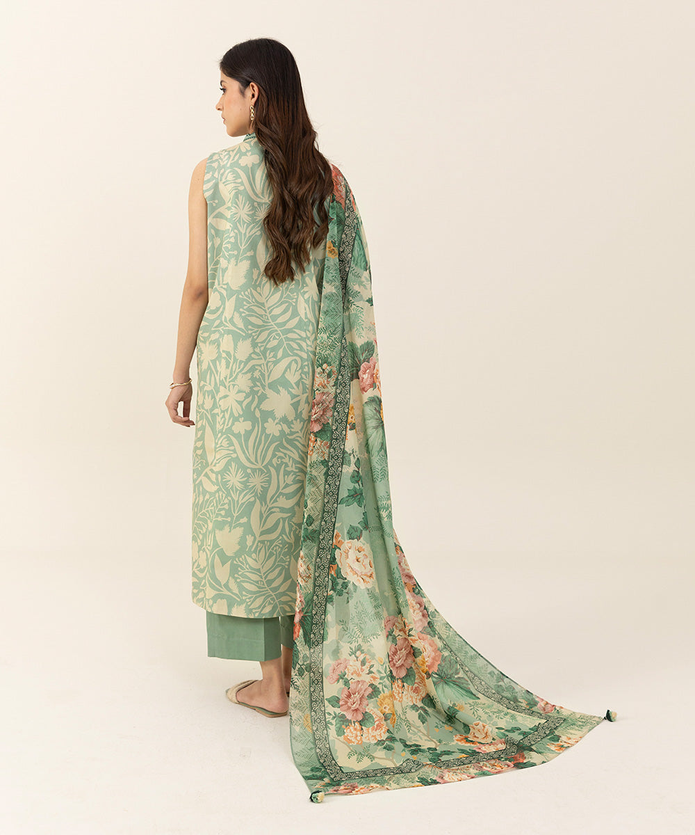 3 Piece - Printed Lawn Suit