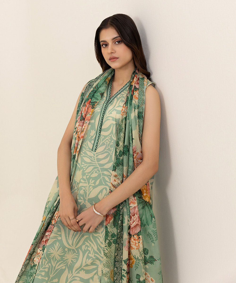 3 Piece - Printed Lawn Suit