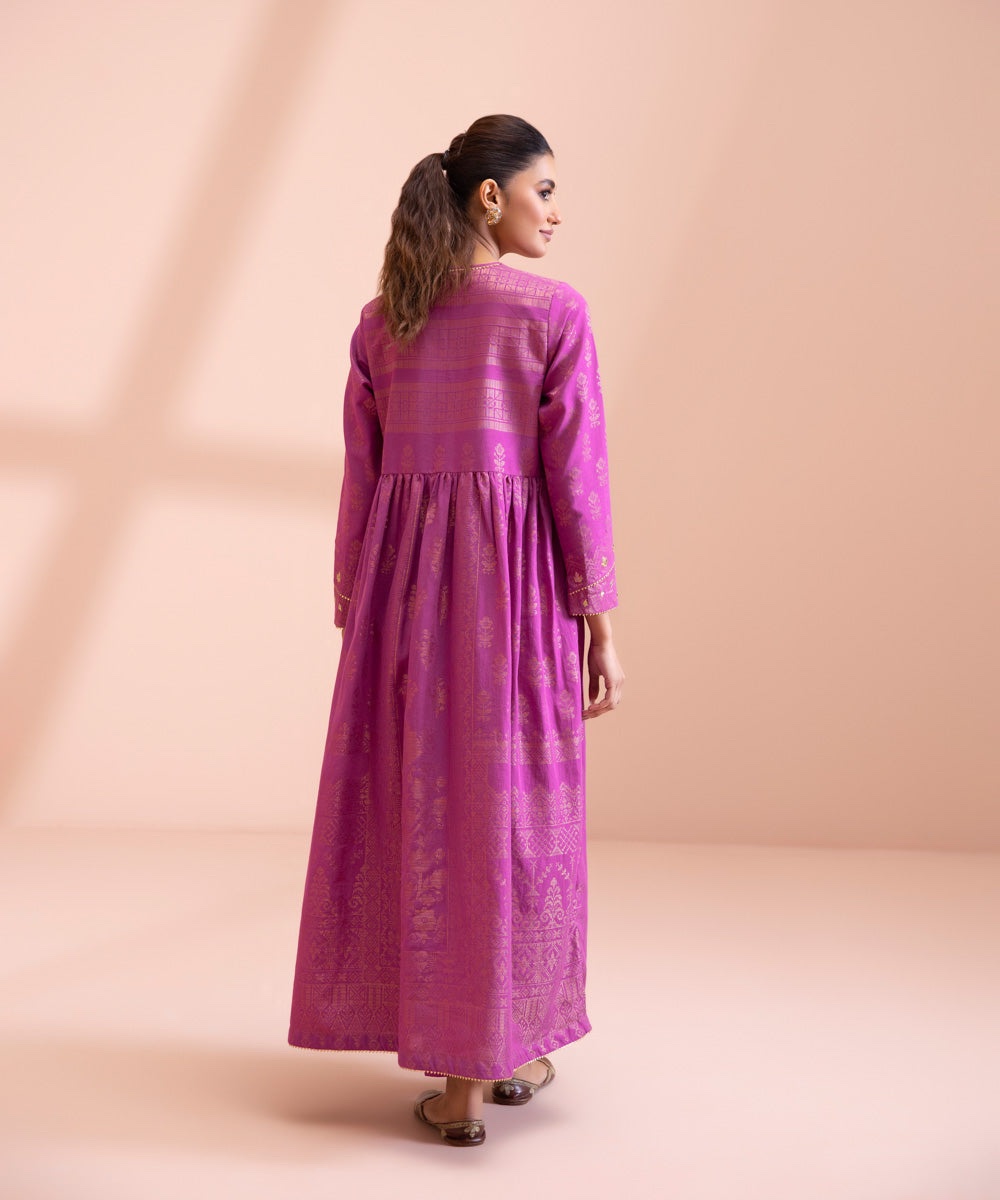 2 Piece - Dyed Extra Weft Jacquard Suit