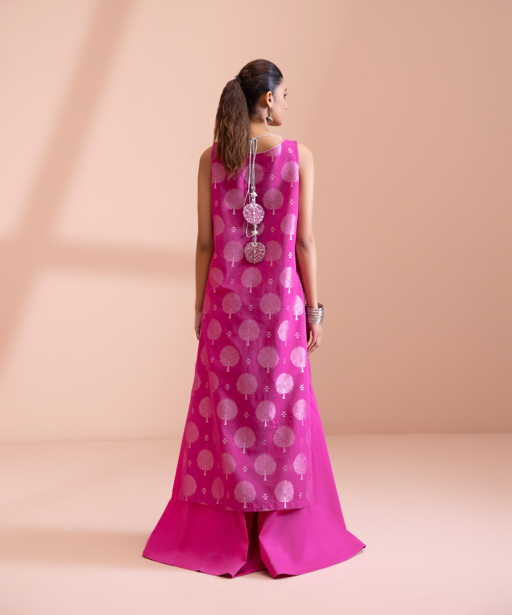 2 Piece - Dyed Extra Weft Jacquard Suit