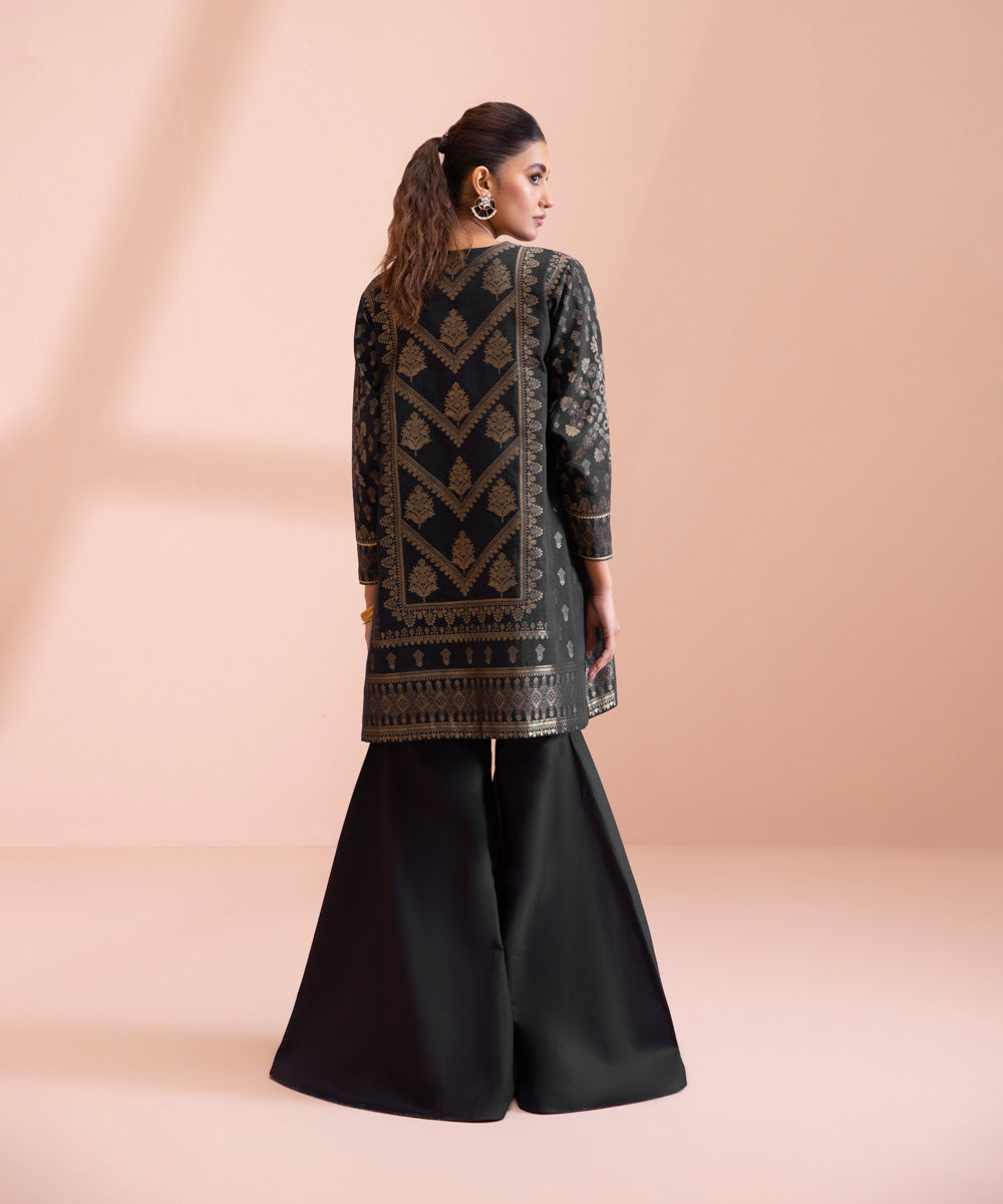 2 Piece - Dyed Extra Weft Jacquard Suit