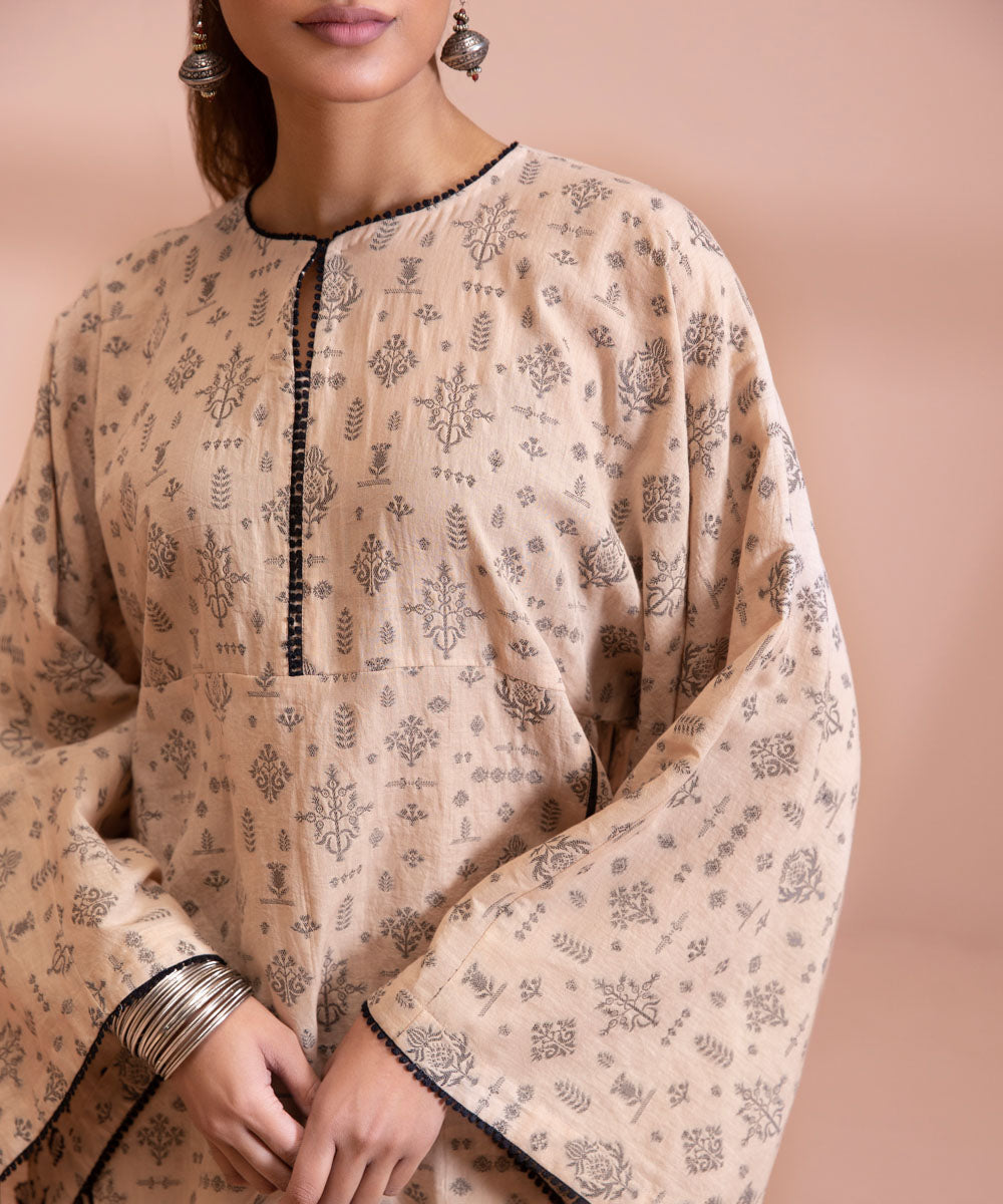 2 Piece - Dyed Extra Weft Jacquard Suit