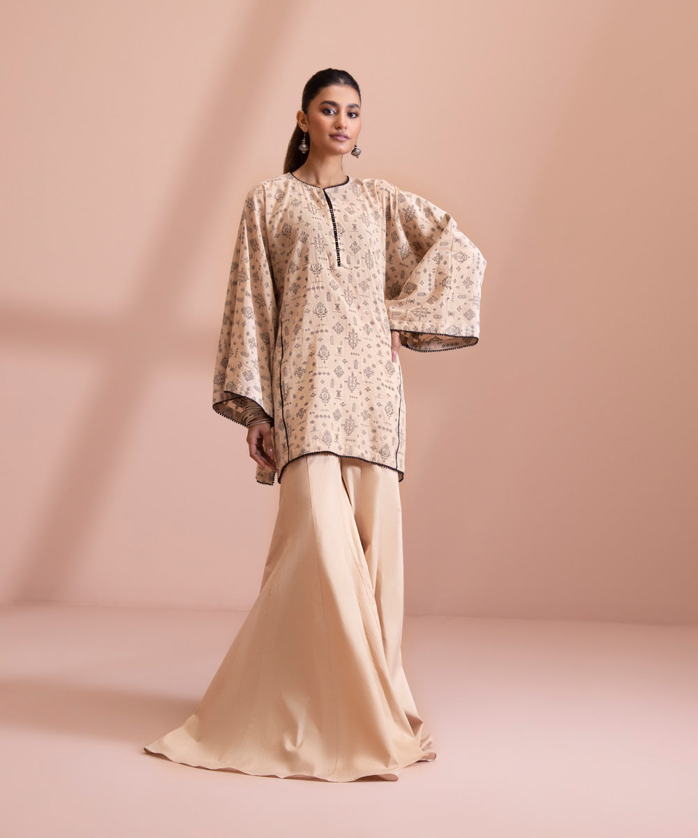 2 Piece - Dyed Extra Weft Jacquard Suit