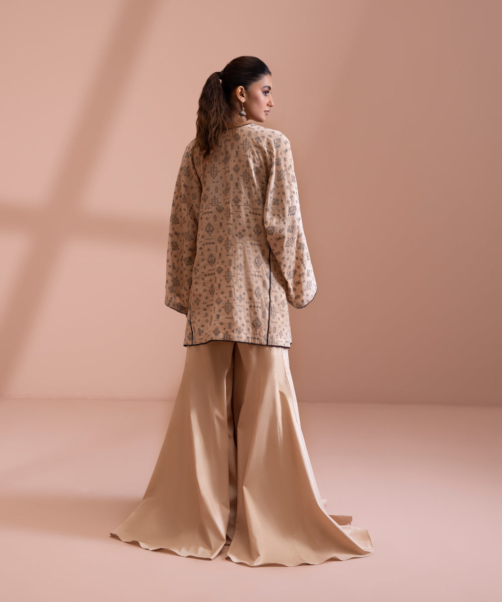 2 Piece - Dyed Extra Weft Jacquard Suit