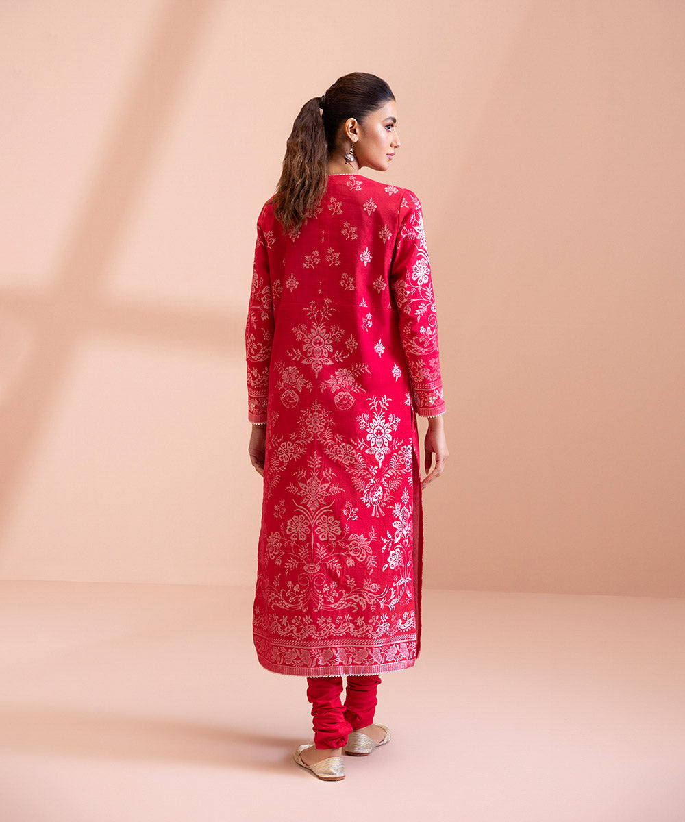 2 Piece - Dyed Extra Weft Jacquard Suit