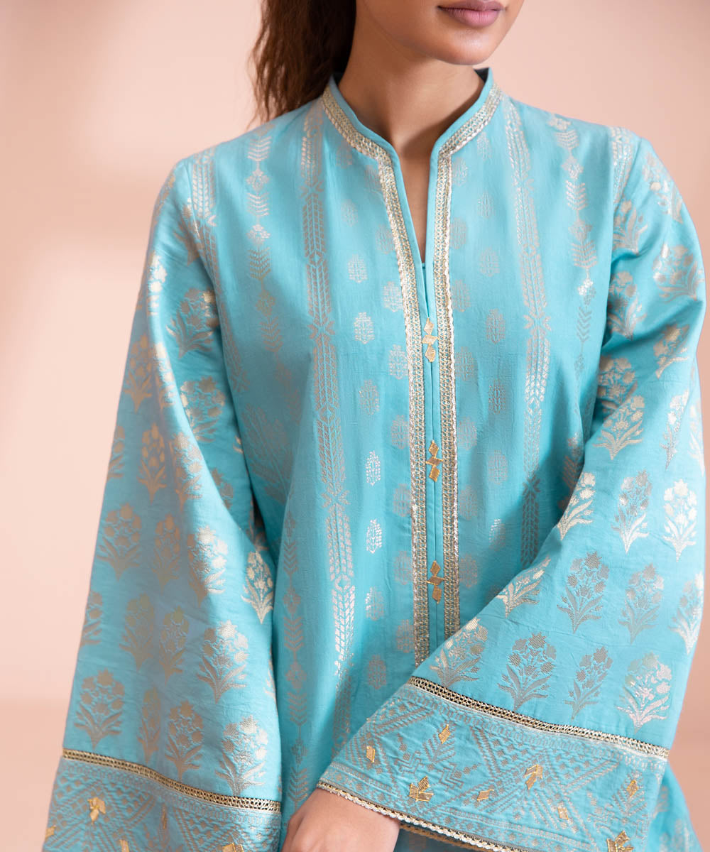 2 Piece - Dyed Extra Weft Jacquard Suit