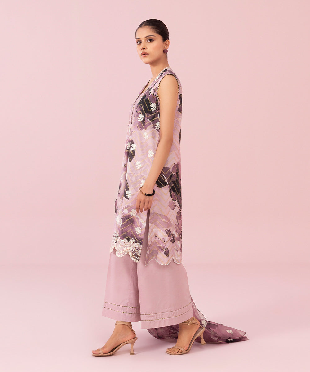 3 Piece - Embroidered Jacquard Suit