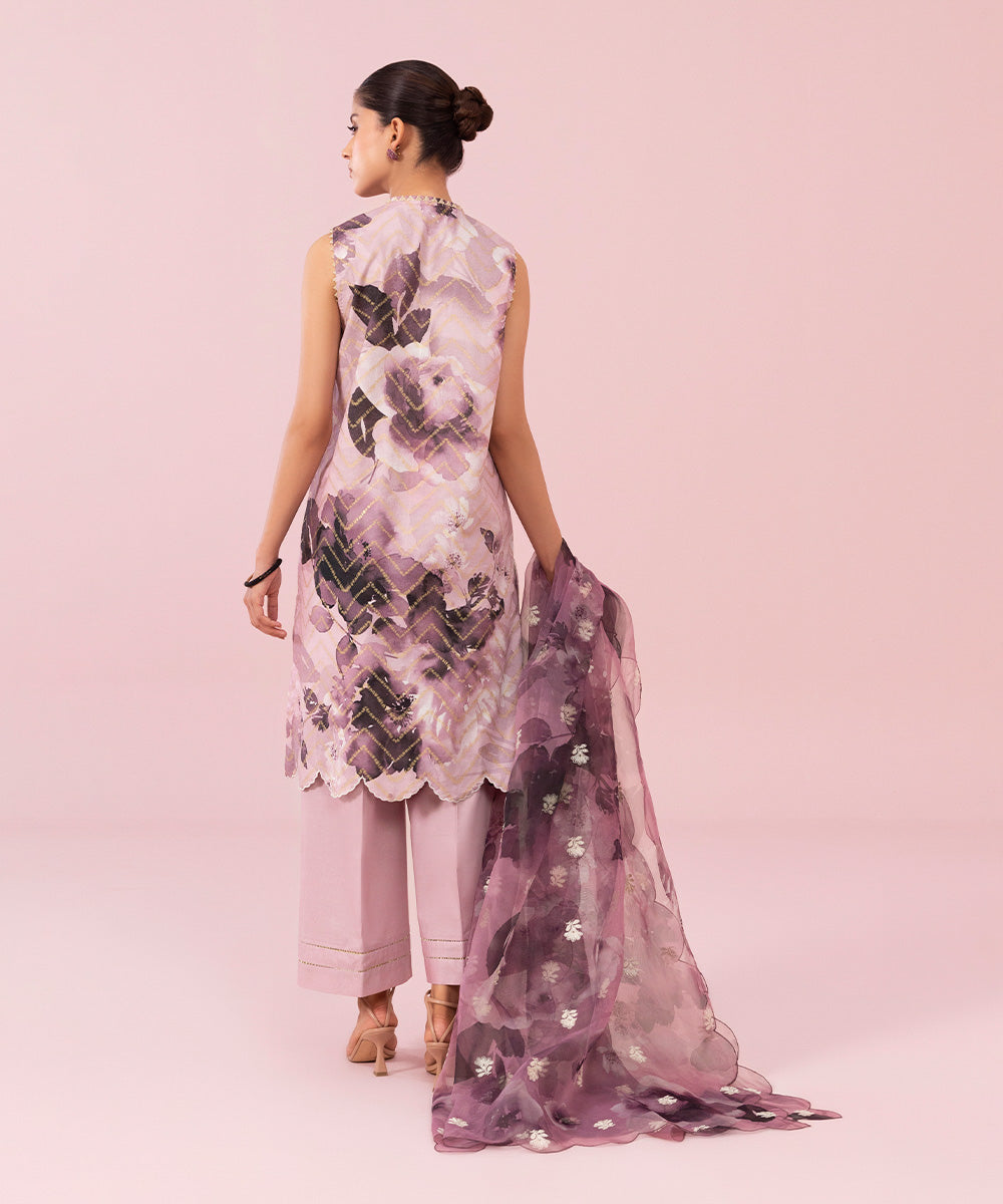 3 Piece - Embroidered Jacquard Suit
