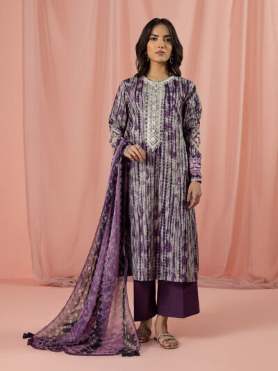 3 Piece - Digital Printed Embroidered Lawn Suit