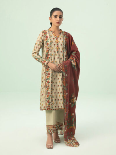 2 Piece - Printed Khaddar Suit