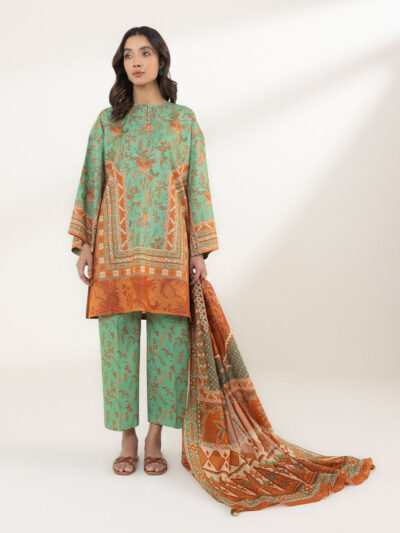 3 Piece - Printed Lawn Suit