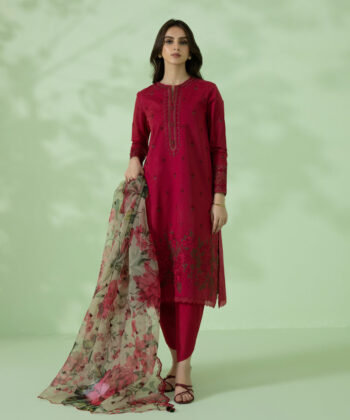 3 Piece - Embroidered Lawn Suit