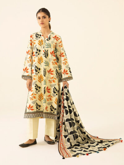 2 Piece – Printed Khaddar Suit